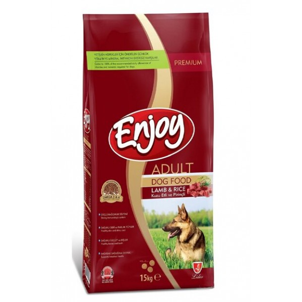 ENJOY KUZU ETLİ KÖPEK MAMASI 15KG